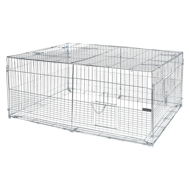 kerbl-pet-jungtier-freilaufgehege-mit-ausbruchsperre-144-x-112-x-60-cm-verzinkt image 1