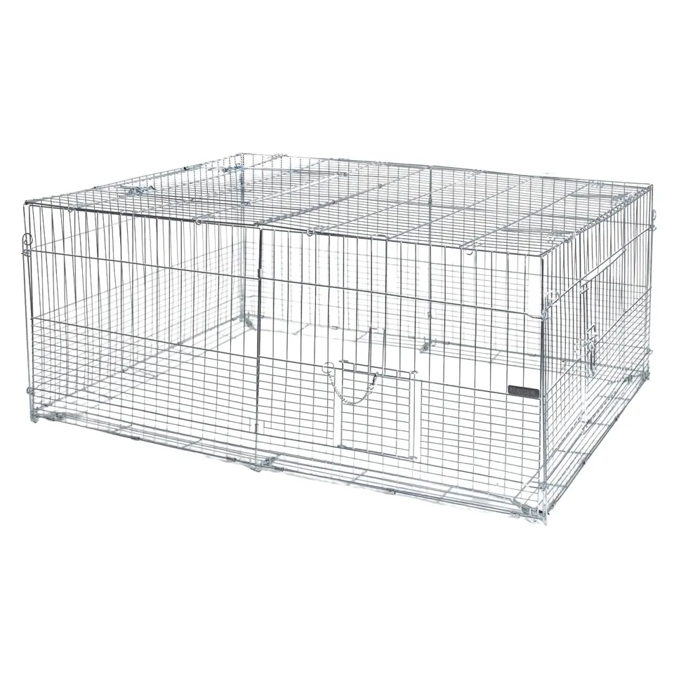 kerbl-pet-jungtier-freilaufgehege-mit-ausbruchsperre-144-x-112-x-60-cm-verzinkt image 1