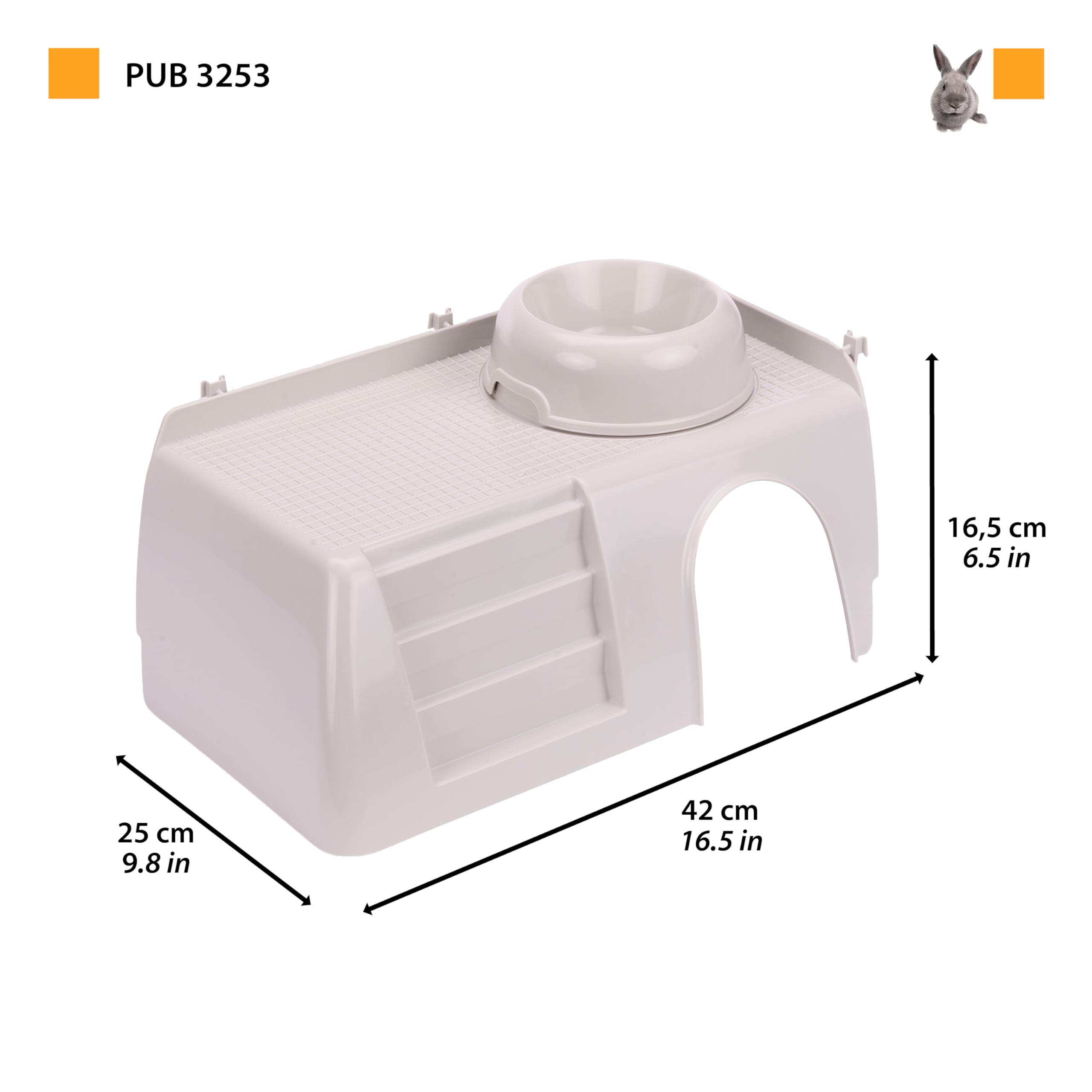 ferplast-pub-3253-kleintierhaus-aus-kunststoff-42-x-25-x-17-cm-h-uschen-f-r-kani image 2