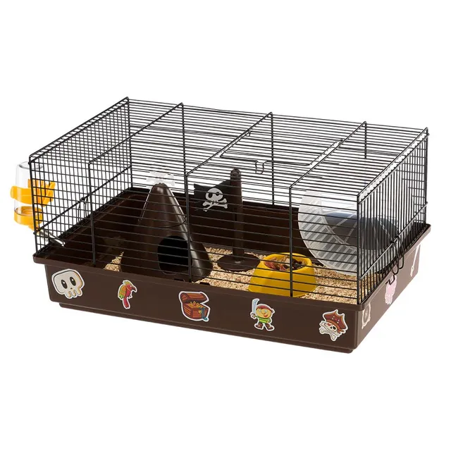 ferplast-pirates-hamsterk-fig-mit-zubeh-r-piratenmotiv-46-x-29-5-x-h-23-cm image 1