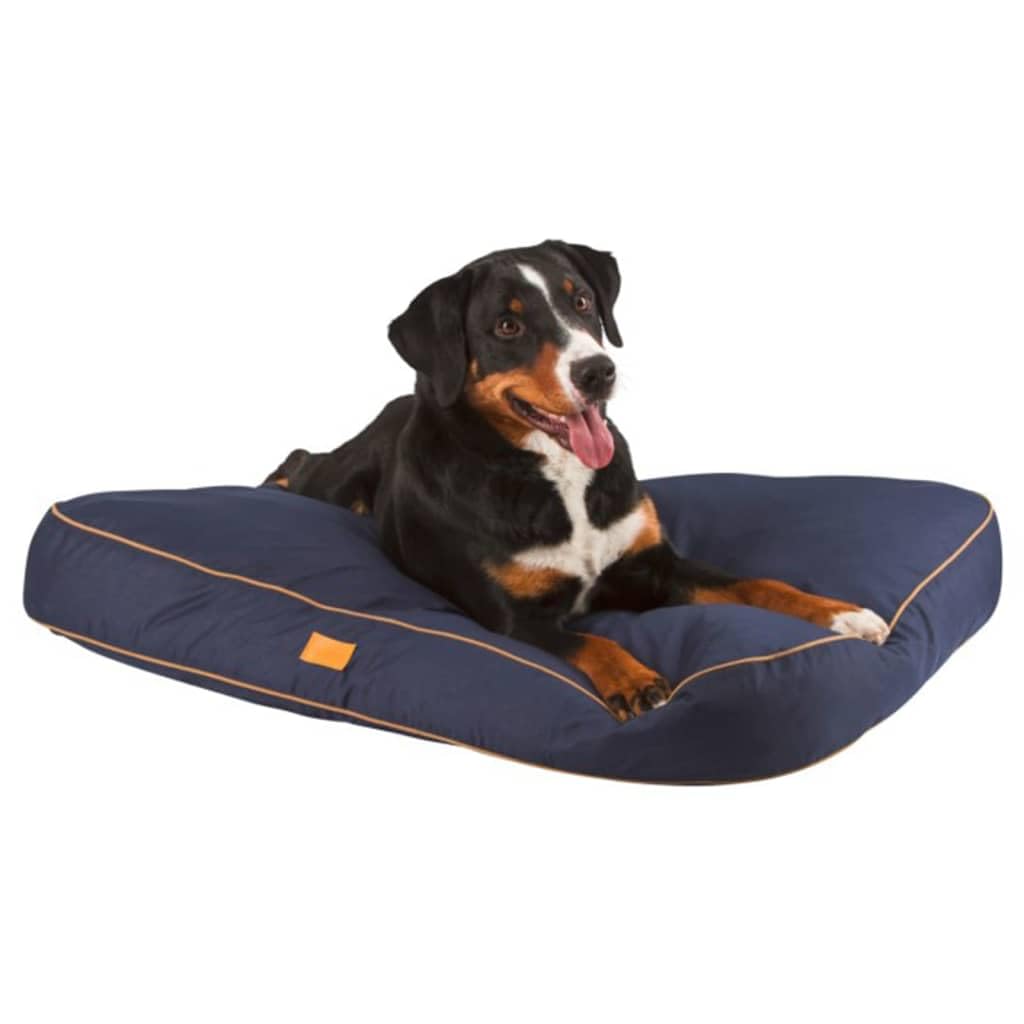 kerbl-pet-liegekissen-jerome-hund-dunkelblau-cognac-60x40x6-cm image 2