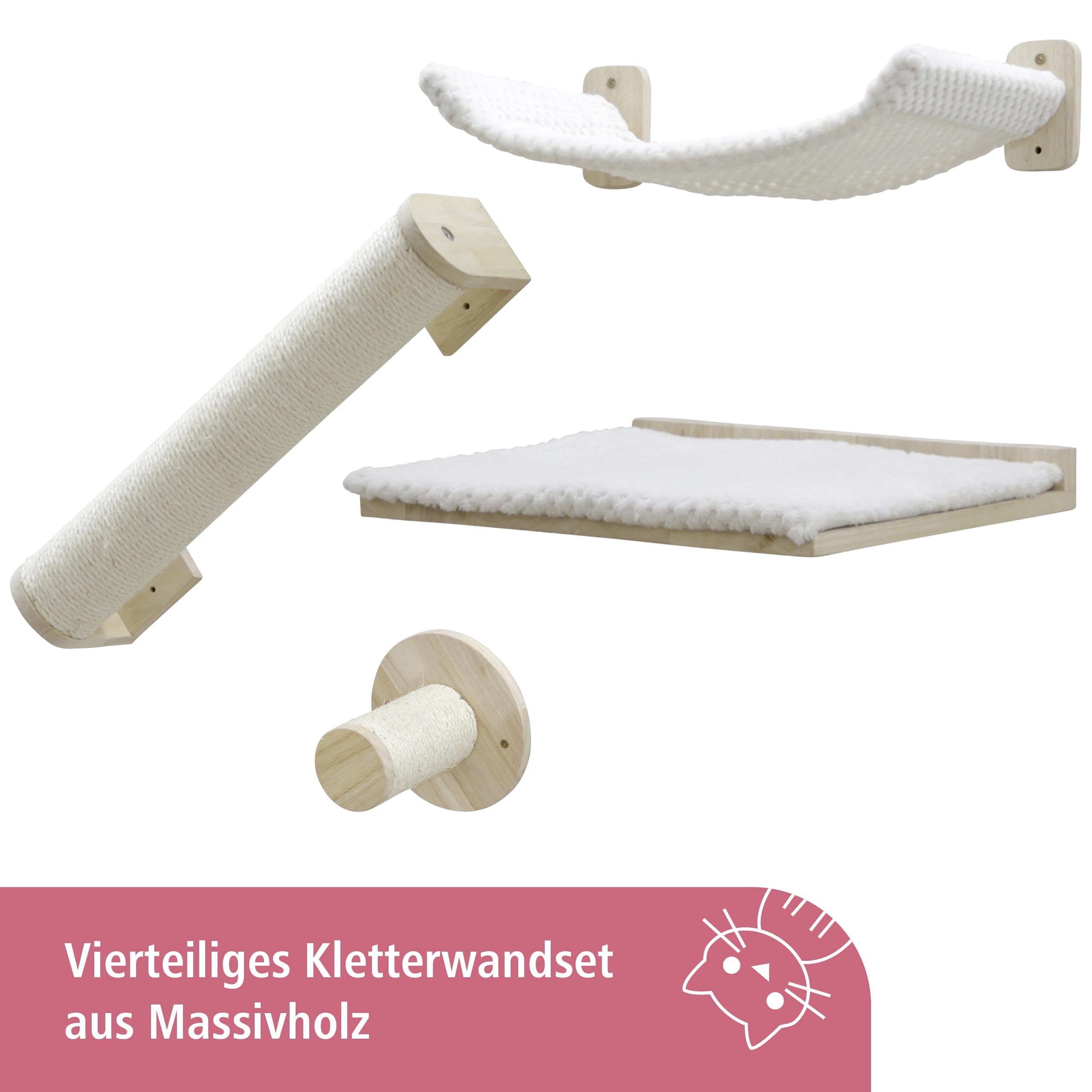 kerbl-pet-kletterwand-alps-vierteilig-massivholz-pl-sch-sisal-natur-wei image 5