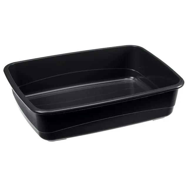 ferplast-nip-10-offene-katzentoilette-schwarz-46-5-x-35-5-x-h-11-5-cm image 1