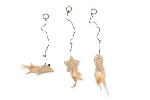 karlie-twinies-katzenspielzeug-mit-feder-10-cm-catnip image 2