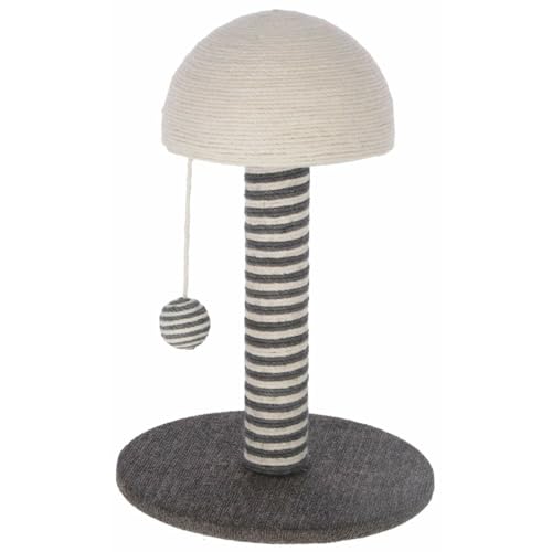kerbl-pet-kratzs-ule-funghi-grau-30-x-30-x-42-cm-mit-spielball image 2