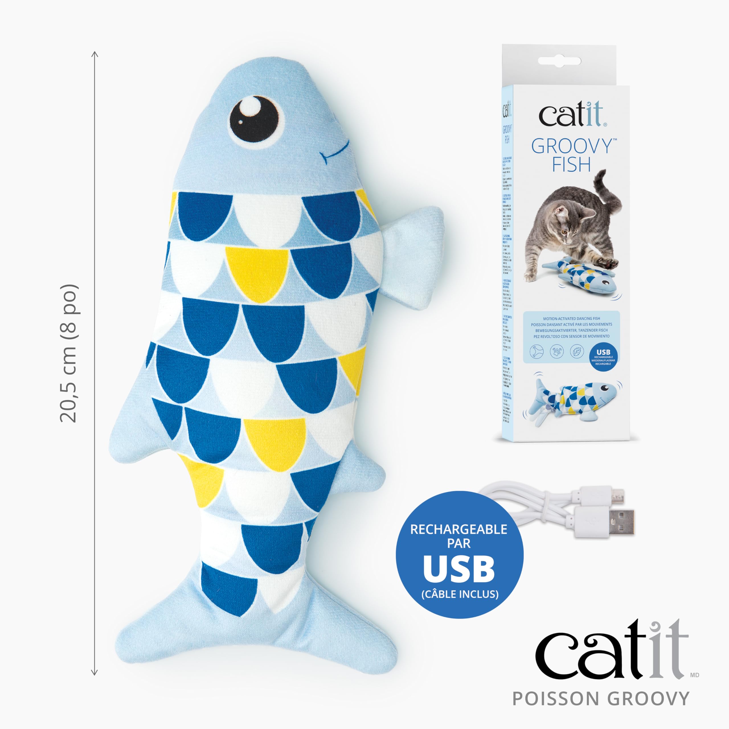 catit-groovy-mini-fish-blue-katzenspielzeug-mit-katzenminze image 2