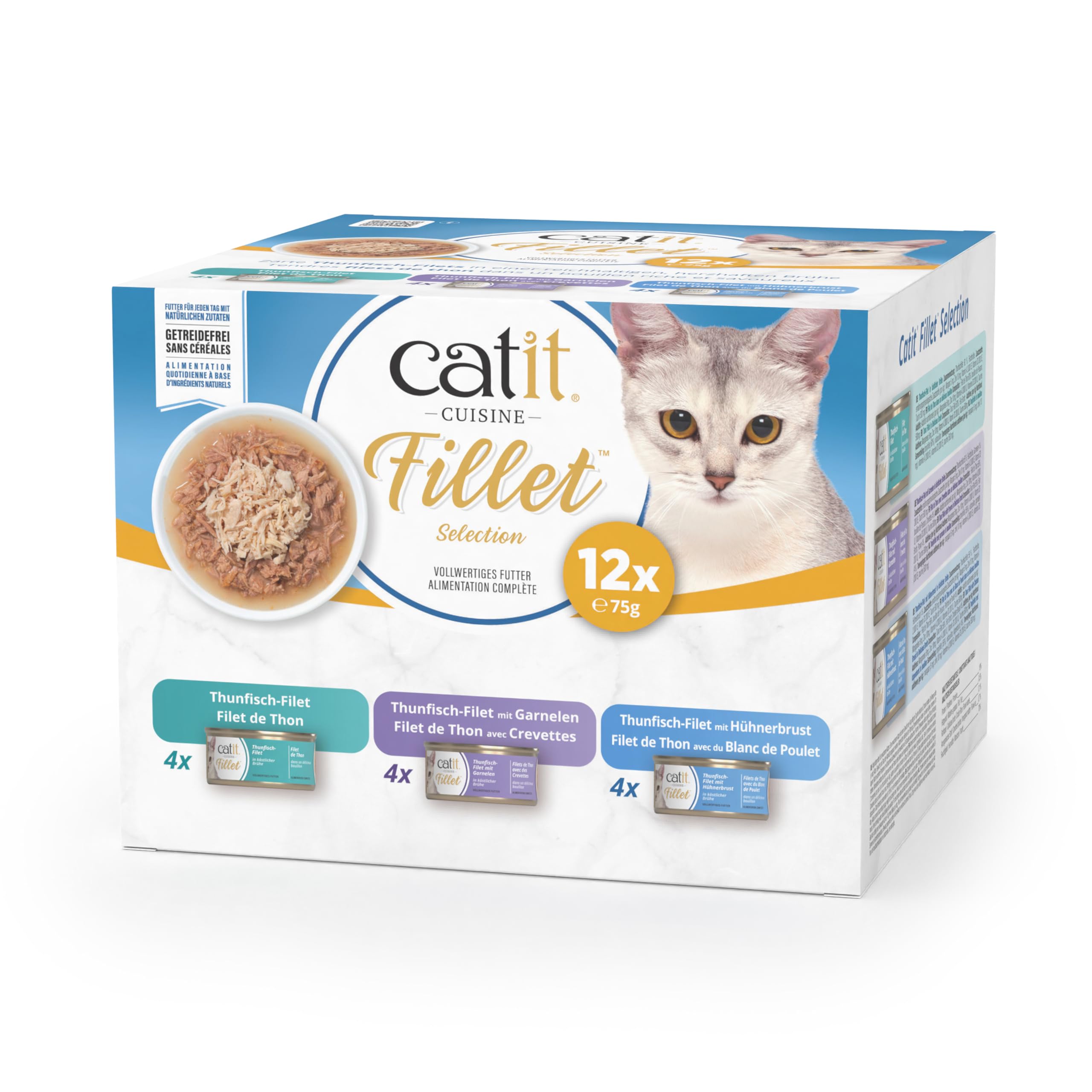catit-cuisine-thunfisch-filet-variety-pack-katzen-nassfutter-12x75g image 1