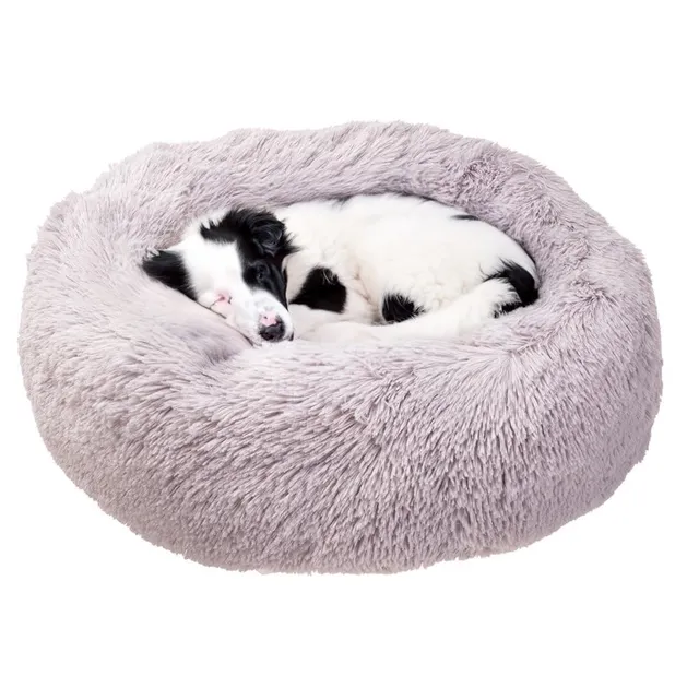 ferplast-cuddly-hundekissen-katzenbett-rund-80-x-17-cm-grau image 1