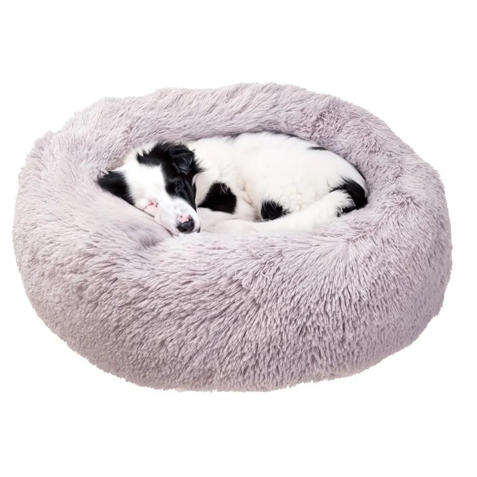 ferplast-cuddly-hundekissen-katzenbett-rund-80-x-17-cm-grau image 1
