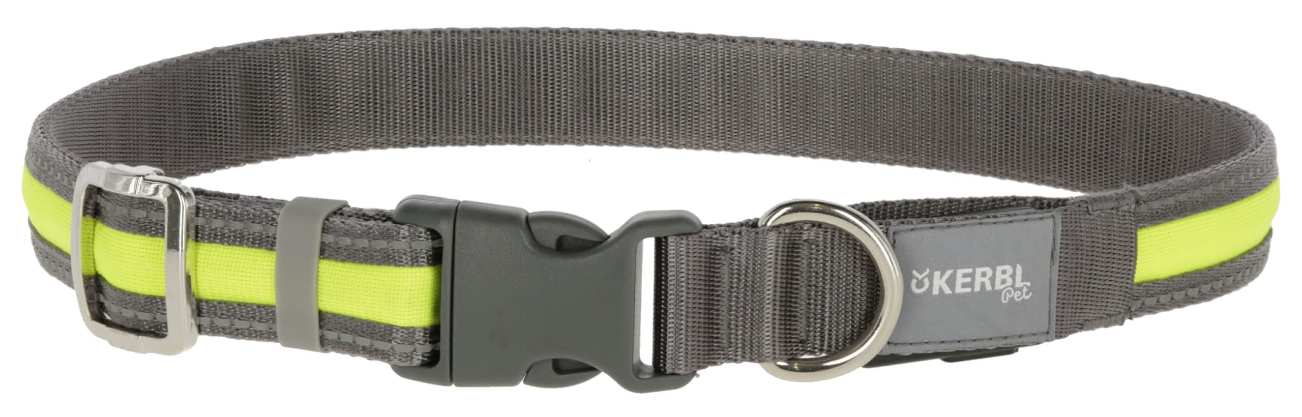 kerbl-pet-light-reflex-leuchthalsband-gelb-s-m image 1