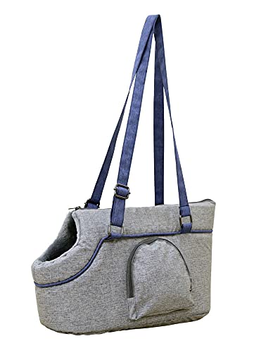 kerbl-pet-tragetasche-marie-hundetragetasche-grau-blau-46x23x25-cm image 6