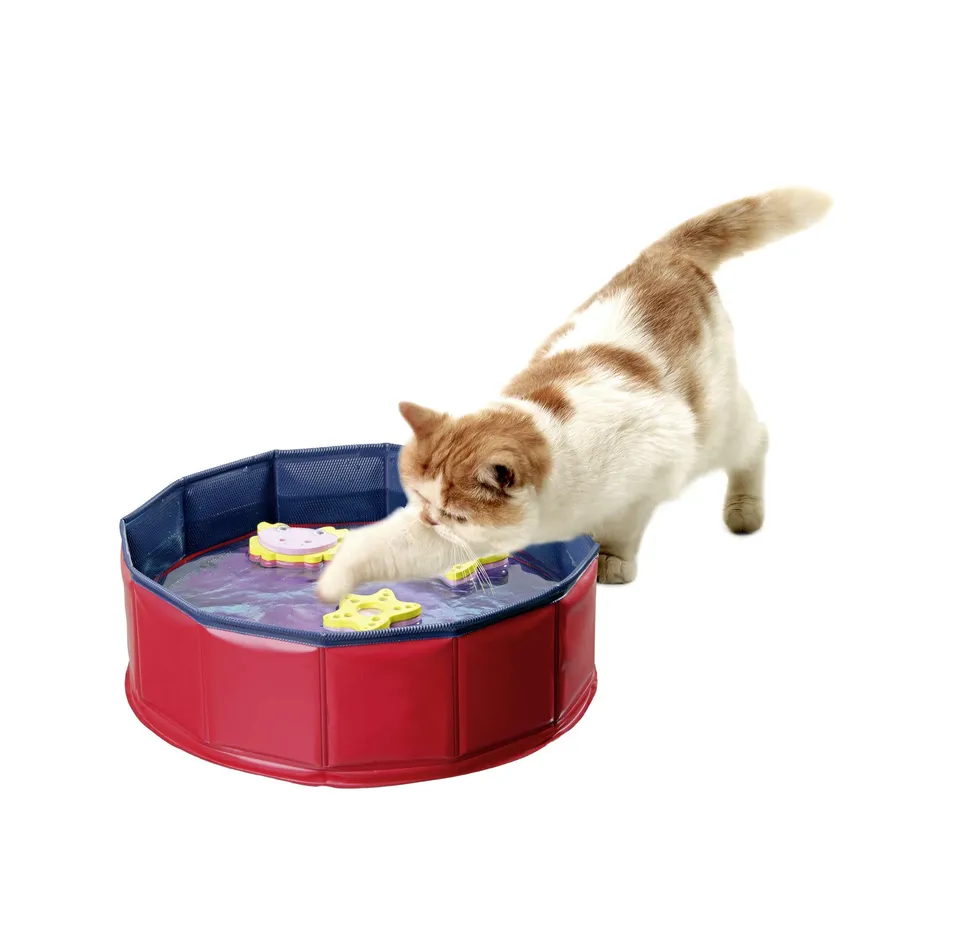 karlie-kitty-lake-planschbecken-h-10-cm-30-cm-blau-rot image 1
