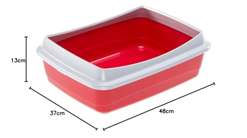 ferplast-nip-plus-10-offene-katzentoilette-47-x-36-x-h-15-5-cm-bordeaux image 4