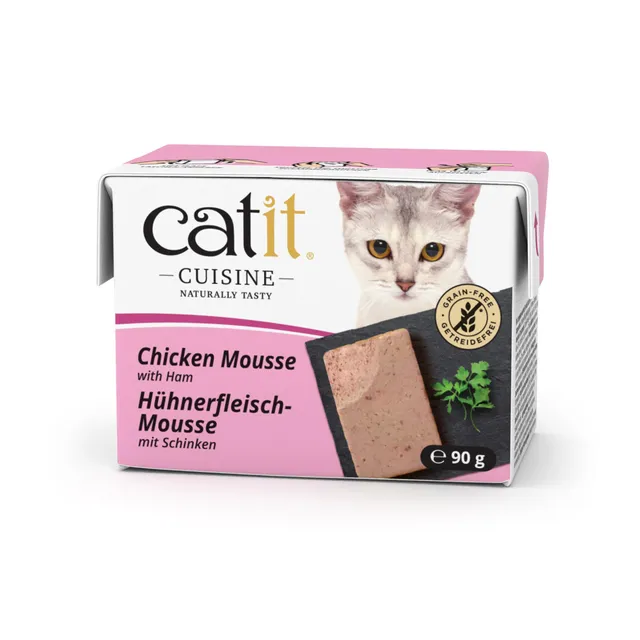 catit-cuisine-mousse-mit-h-hnerfleisch-und-schinken-90-g-getreidefrei image 1