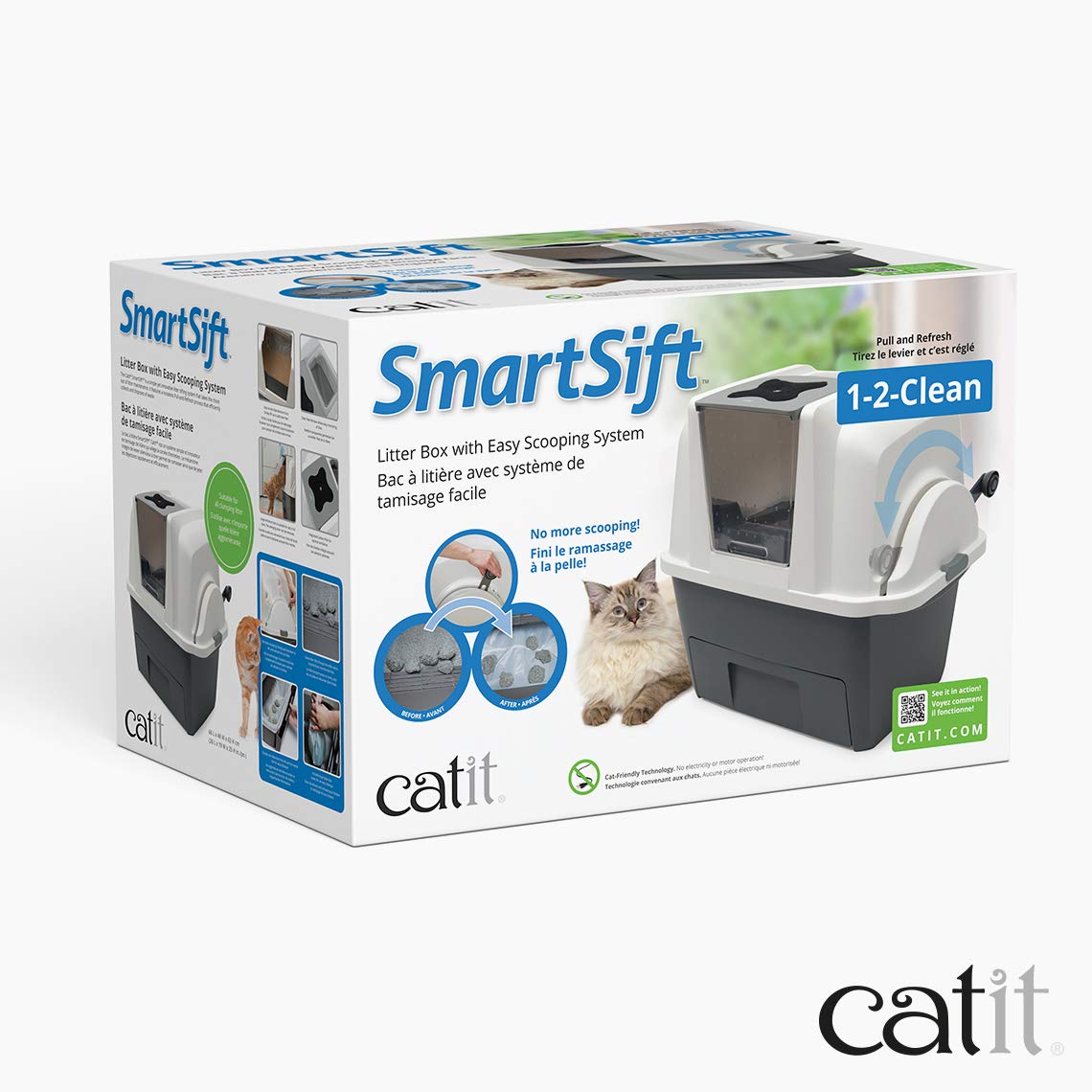 catit-smartsift-katzentoilette-mit-selbstreinigung-wei-grau-67-x-48-x-46-cm image 8