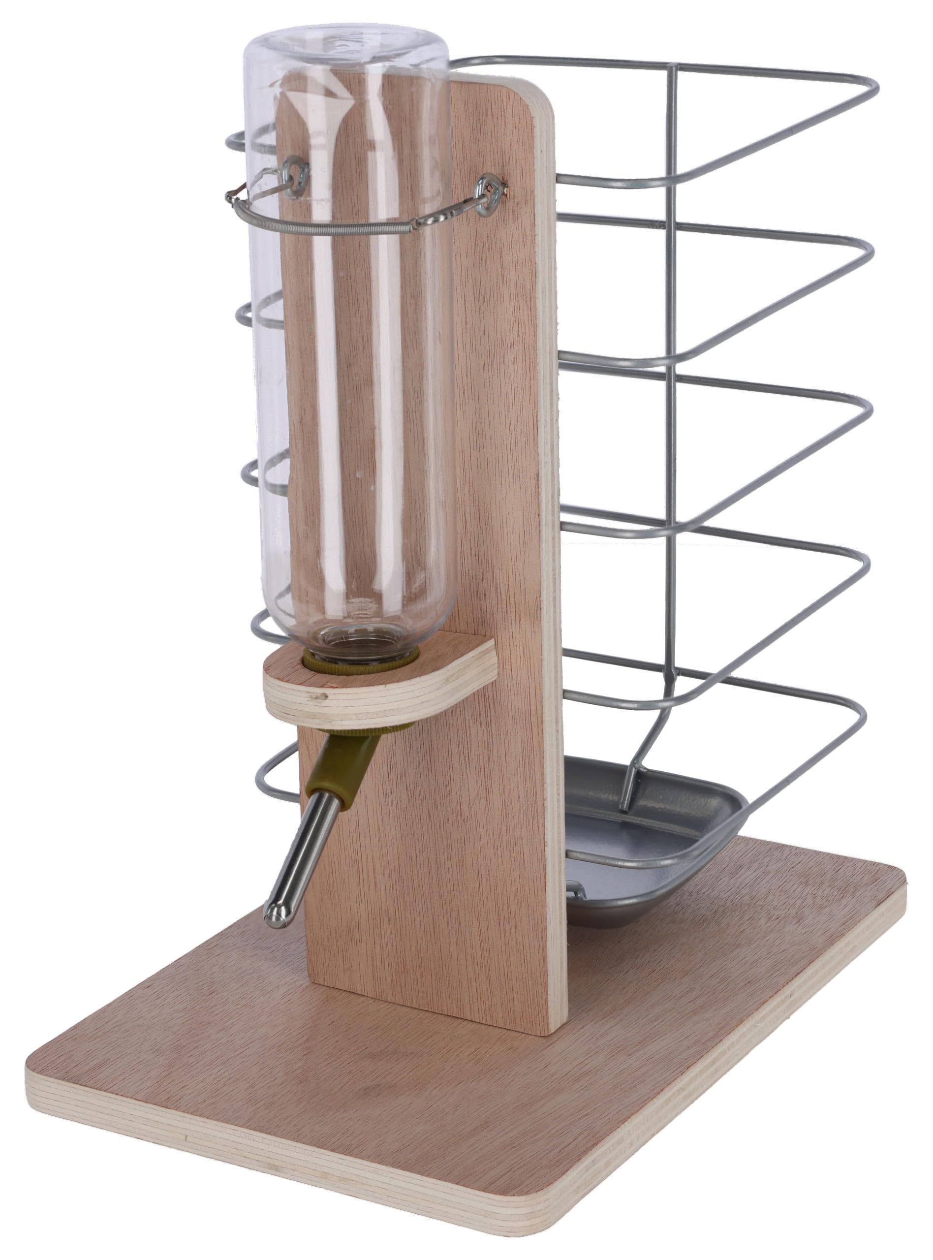 kerbl-pet-trink-und-fressstation-22-5x15-5x27-cm-holz-natur image 1