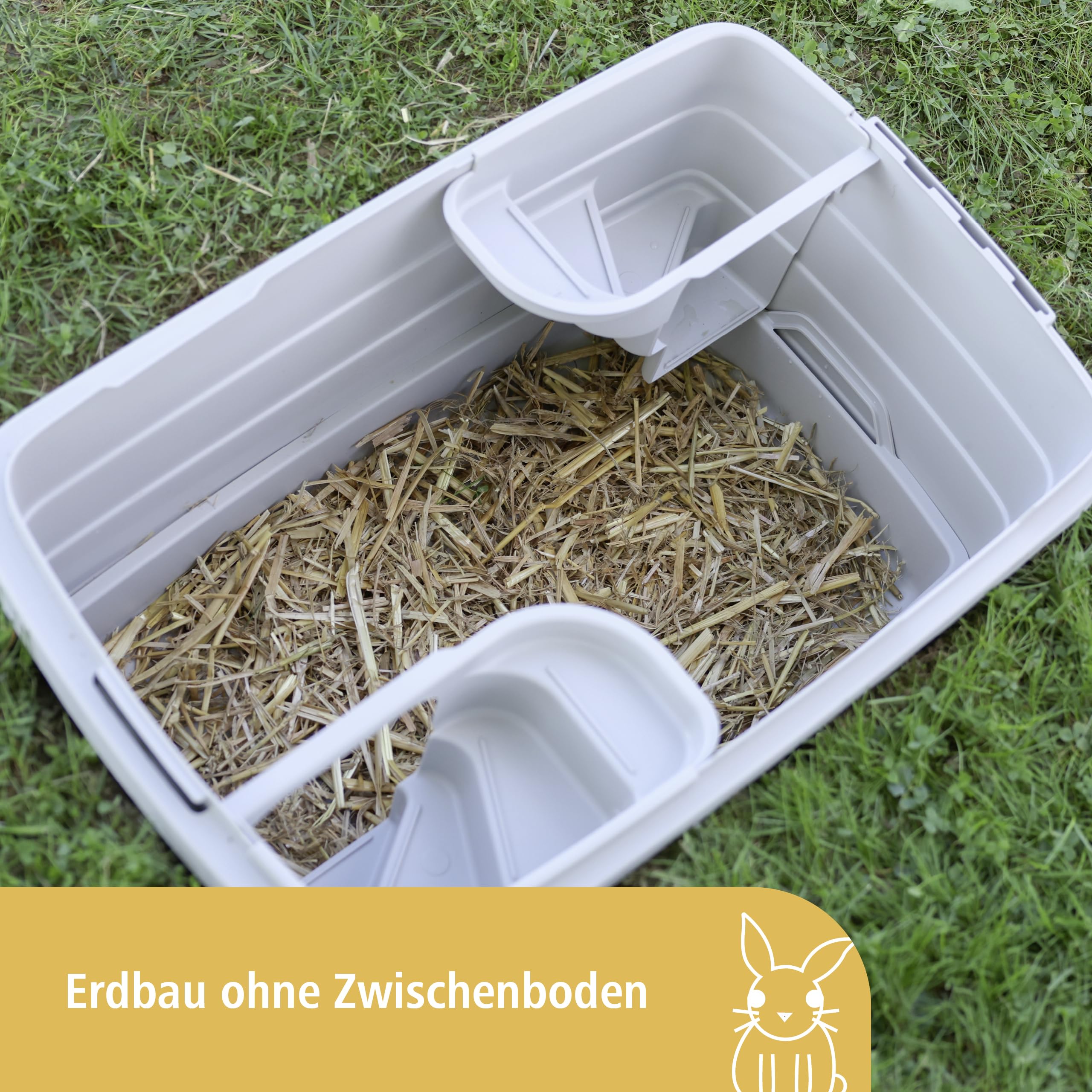 kerbl-pet-bunny-base-erdbau-58x38-5x28-5cm-kaninchenh-hle-aus-kunststoff-in-grau image 5
