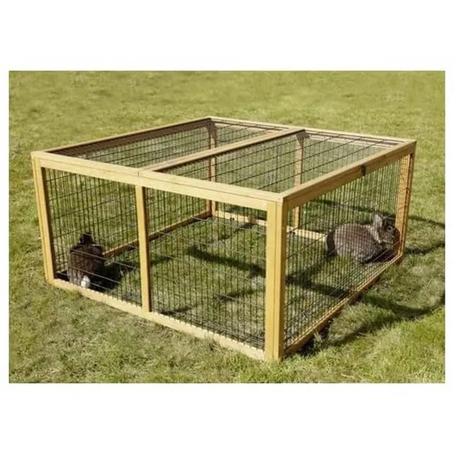 kerbl-freilaufgehege-mit-ausbruchsperre-116x116x58-cm-kleintiergehege image 1