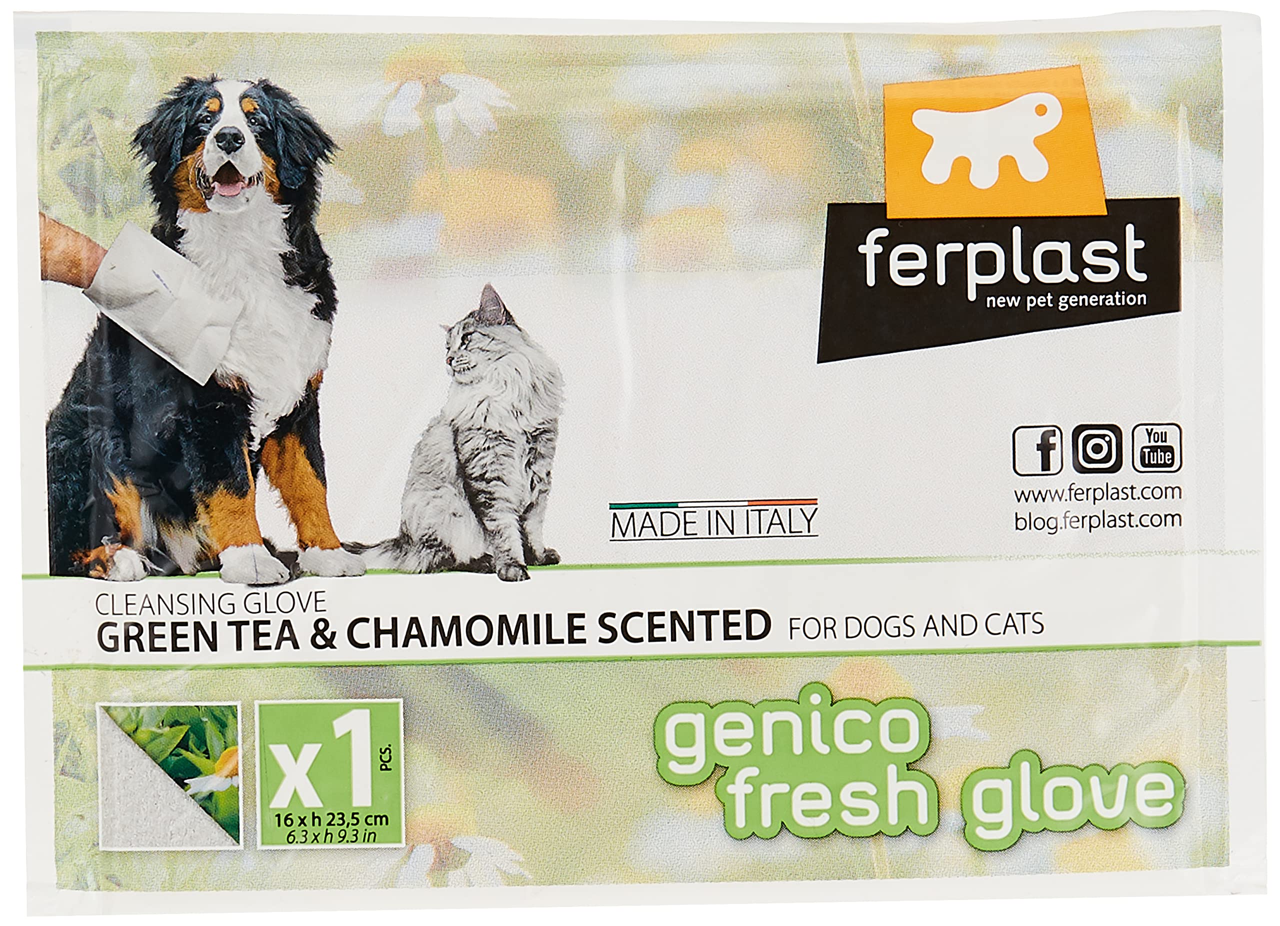 ferplast-genico-fresh-glove-reinigungshandschuh-f-r-hund-und-katze image 1