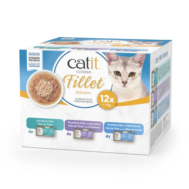 catit-cuisine-thunfisch-filet-variety-pack-katzen-nassfutter-12x75g image 1