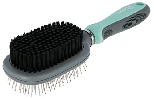 kerbl-pet-doppelb-rste-flexibel-24x7-cm-t-rkis-grau image 3