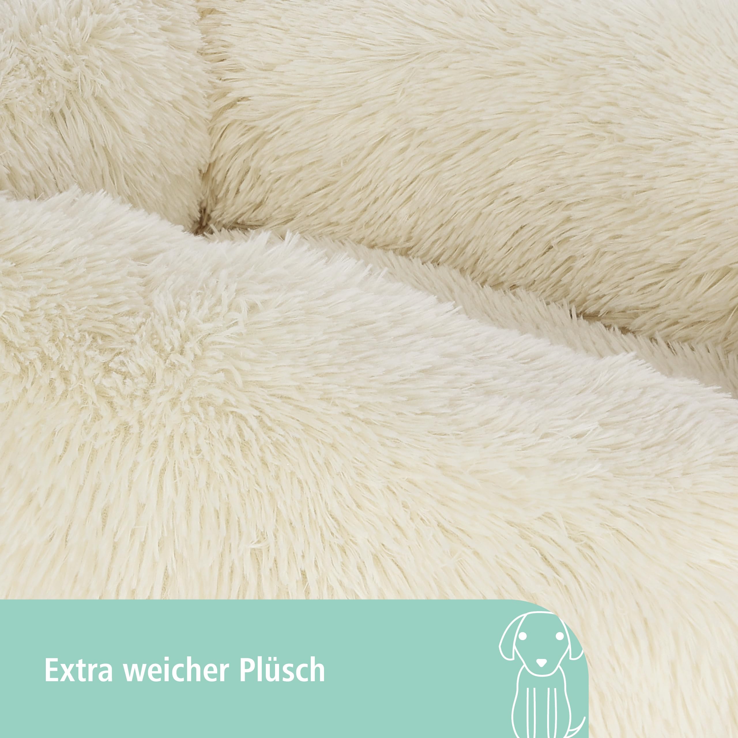 kerbl-pet-kuschelbett-fluffy-creme-60-x-40-x-22-cm-hundebett image 3