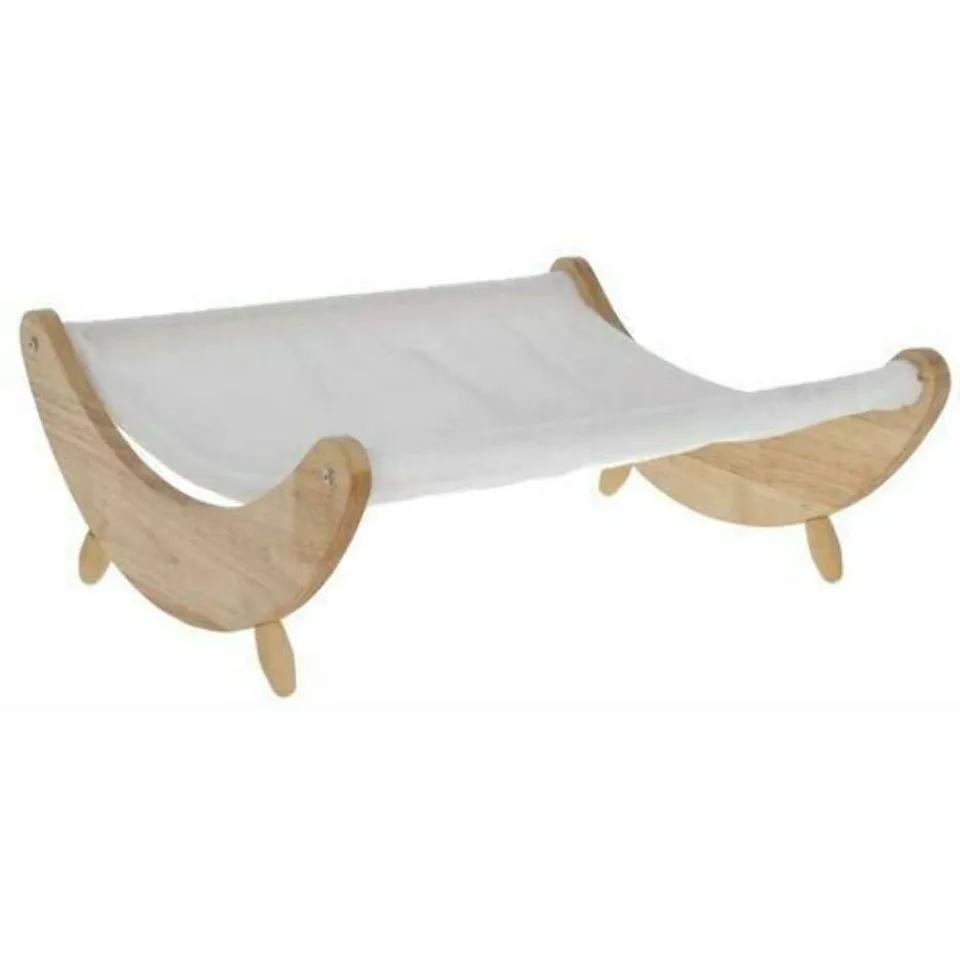 kerbl-pet-maxi-pet-81629-h-ngematte-dream-wei-mit-holzgestell image 1