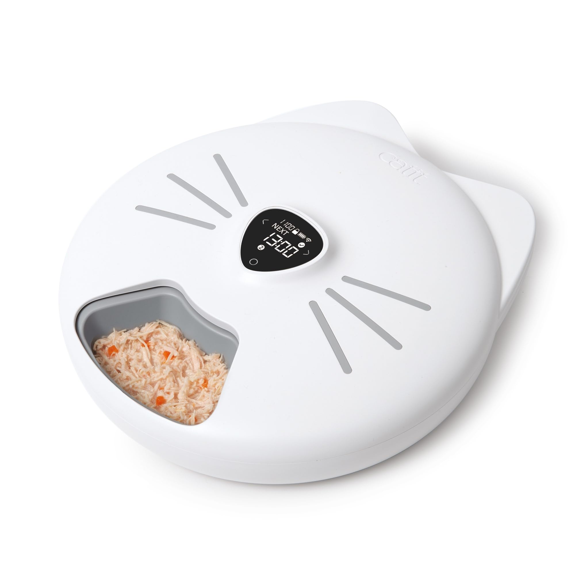 catit-pixi-smart-futterautomat-6-mahlzeiten-wei-f-r-nass-und-trockenfutter-mit-w image 1