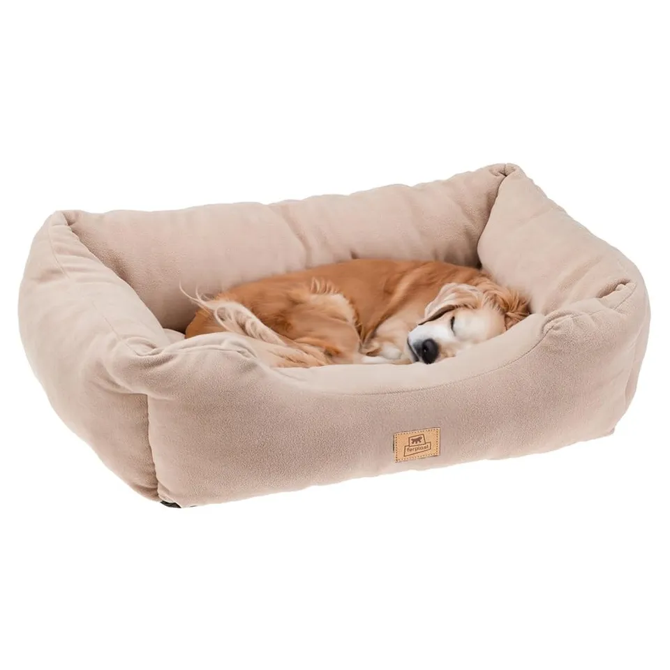 ferplast-coccolo-80-hundesofa-katzenbett-aus-microfleece-beige-78-x-56-x-h-22-cm image 1
