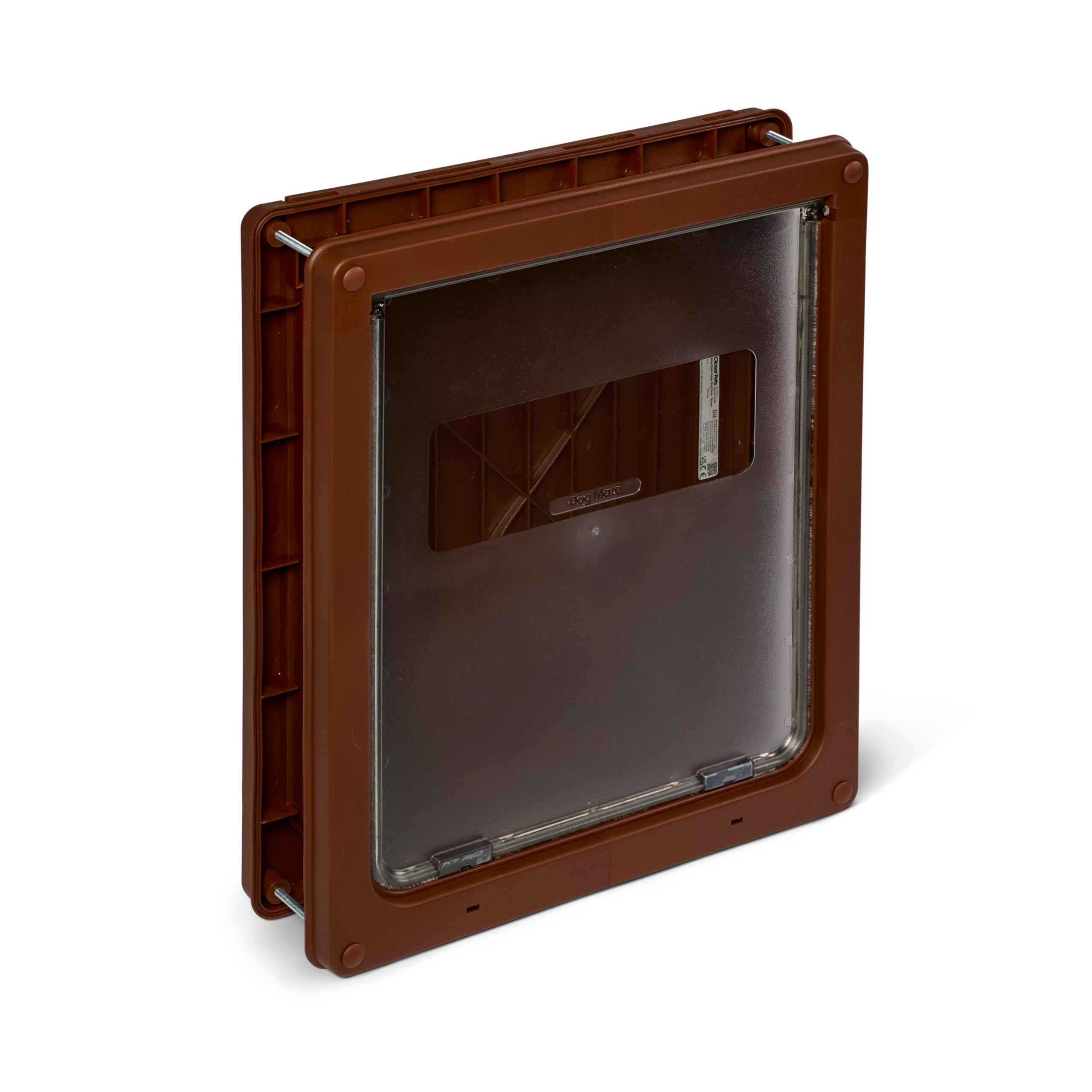 kerbl-dog-mate-216-gro-e-hundeklappe-f-r-upvc-wand-holz-braun image 4
