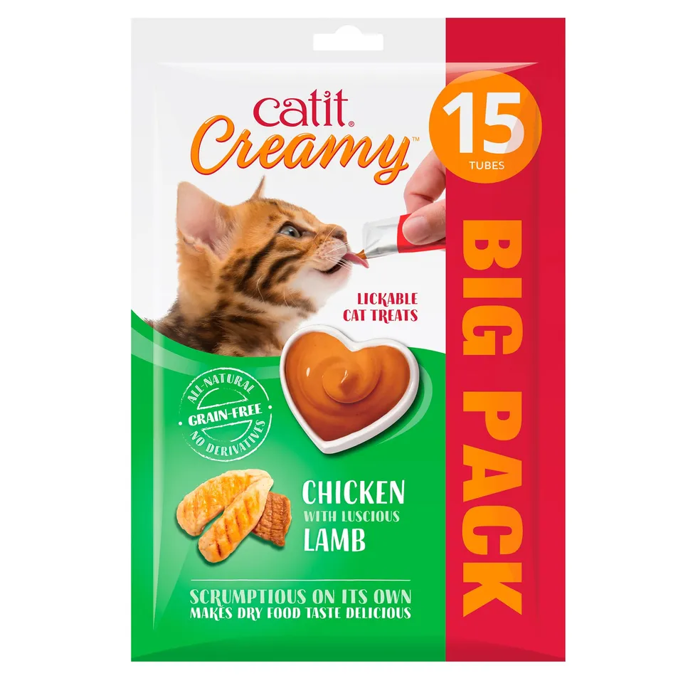 catit-creamy-leckpaste-katze-huhn-lamm-15-x-10-g-getreidefrei image 1