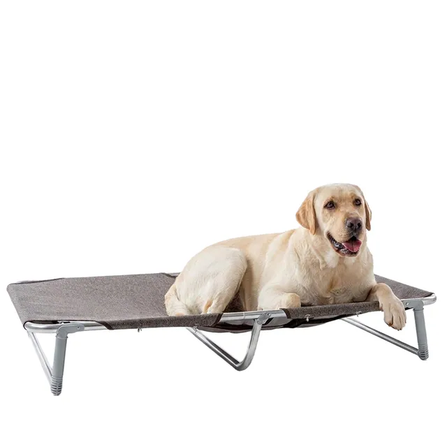ferplast-dream-115-klappbett-f-r-hunde-hundeliege-taupe-119-x-79-x-h-18-cm image 1