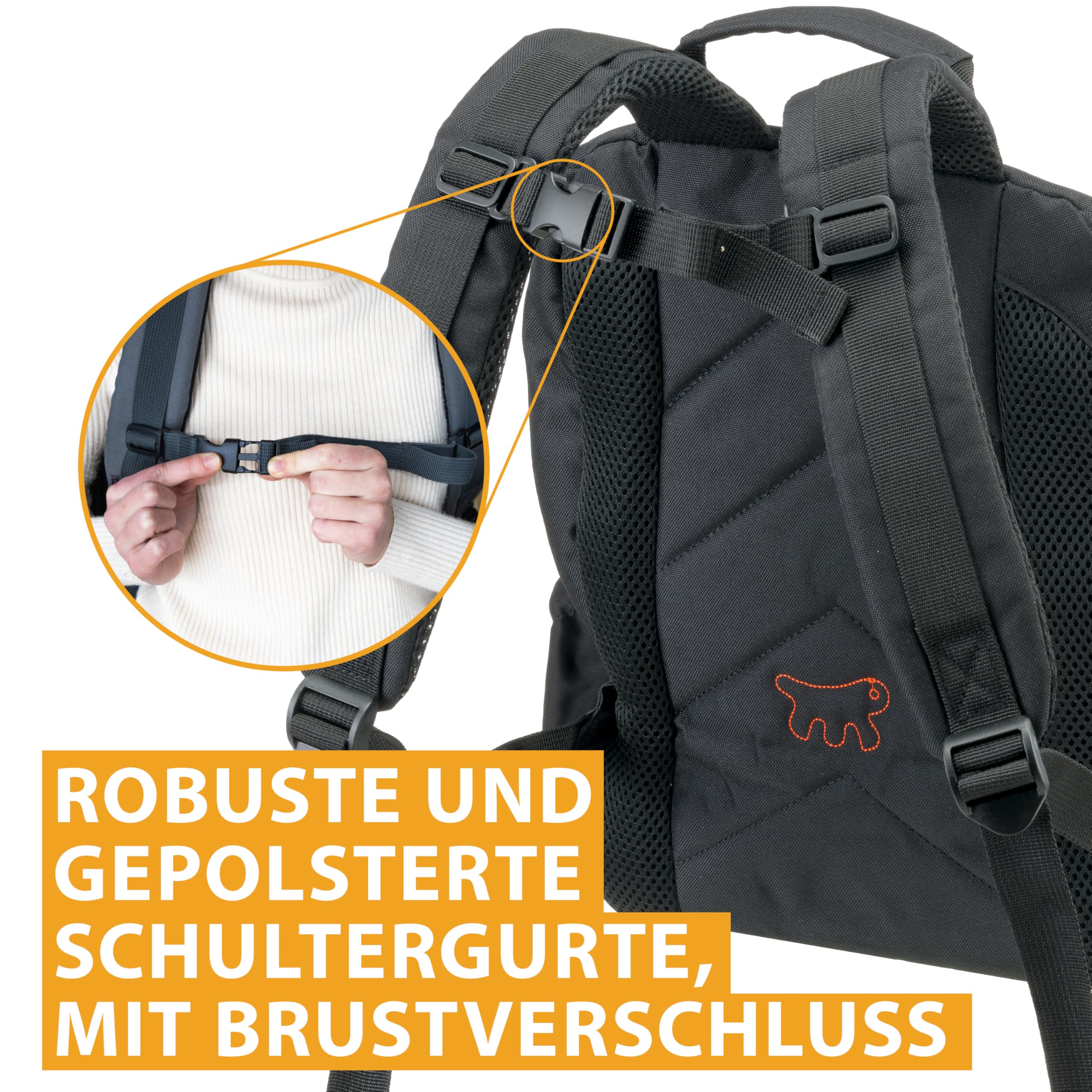 ferplast-voyager-backpack-350-hunderucksack-katzenrucksack-29-x-21-x-36-cm-schwa image 5