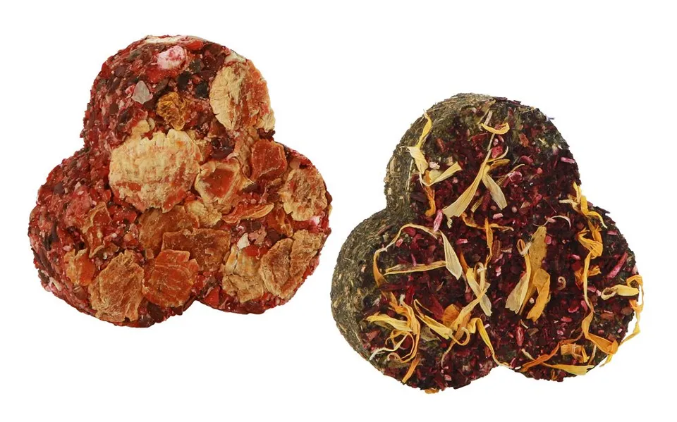 kerbl-pet-native-snacks-kleebl-tter-2er-pack-70-g-6-cm-mit-halterung image 1