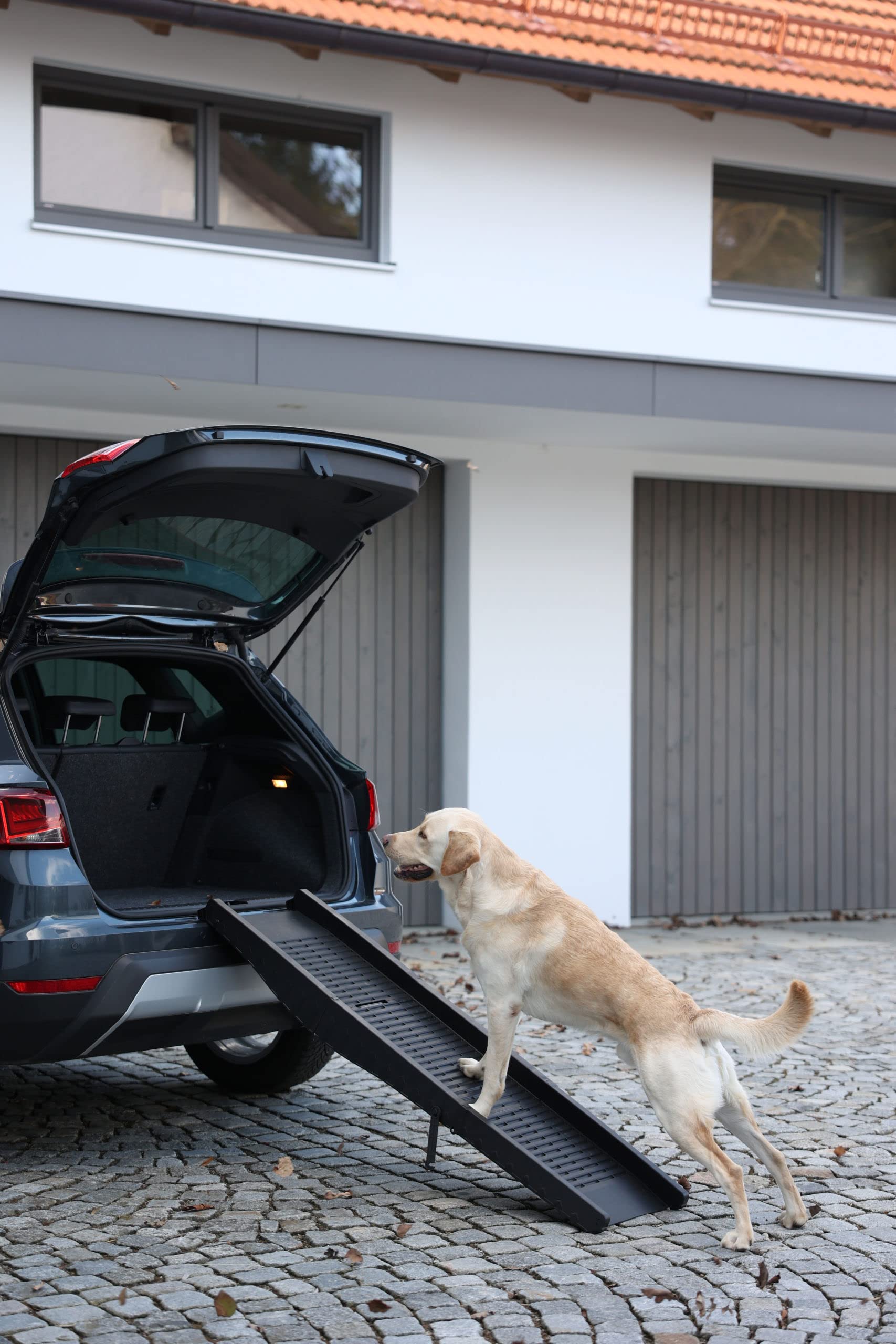 kerbl-pet-hunderampe-152-x-41-cm-schwarz-bis-75-kg-3-fach-faltbar image 4