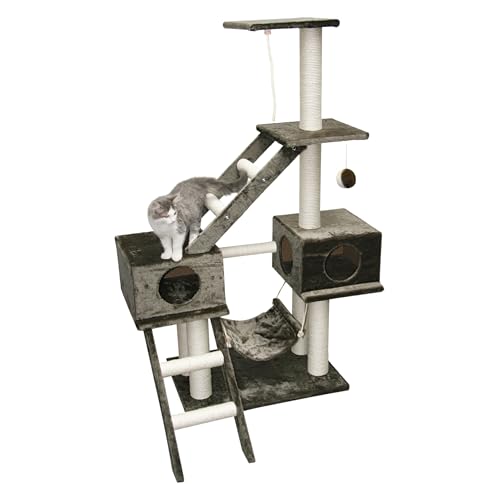 kerbl-pet-kratzbaum-granat-katzenkratzbaum-dunkelgrau-70-x-50-x-150-cm image 8