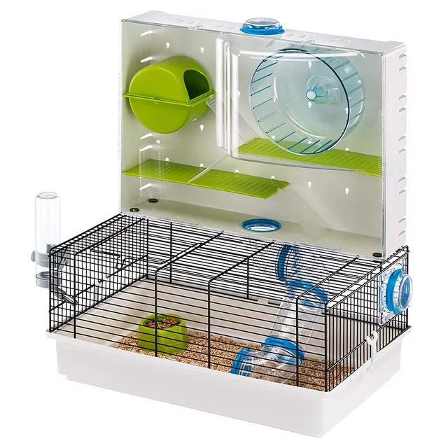 ferplast-olimpia-habitat-hamsterk-fig-46-x-29-5-x-54-cm-schwarz-mit-spielbereich image 1