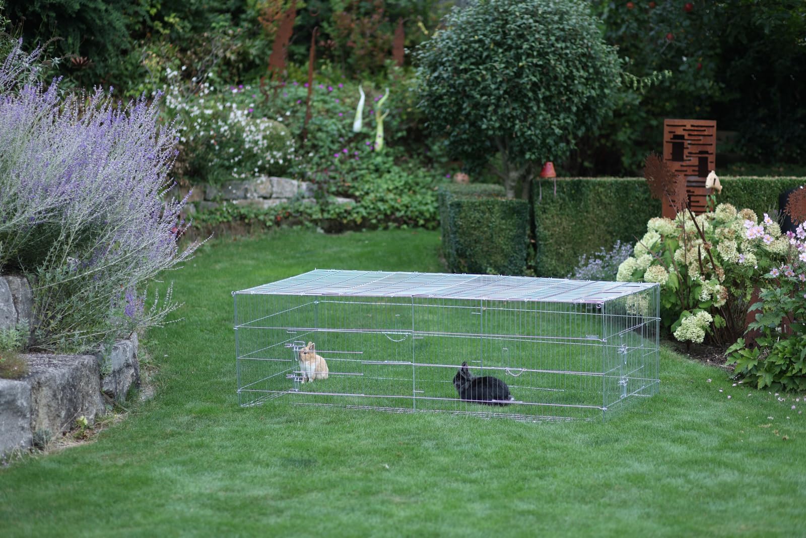 kerbl-pet-freilaufgehege-230x115x70-cm-mit-ausbruchsperre-sonnenschutz-und-4-t-r image 3