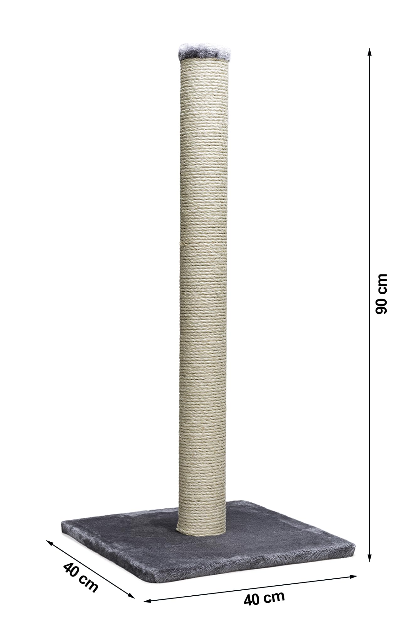 beeztrees-karlie-gina-xl-katzen-kratzbaum-grau-40-x-40-x-90-cm image 2