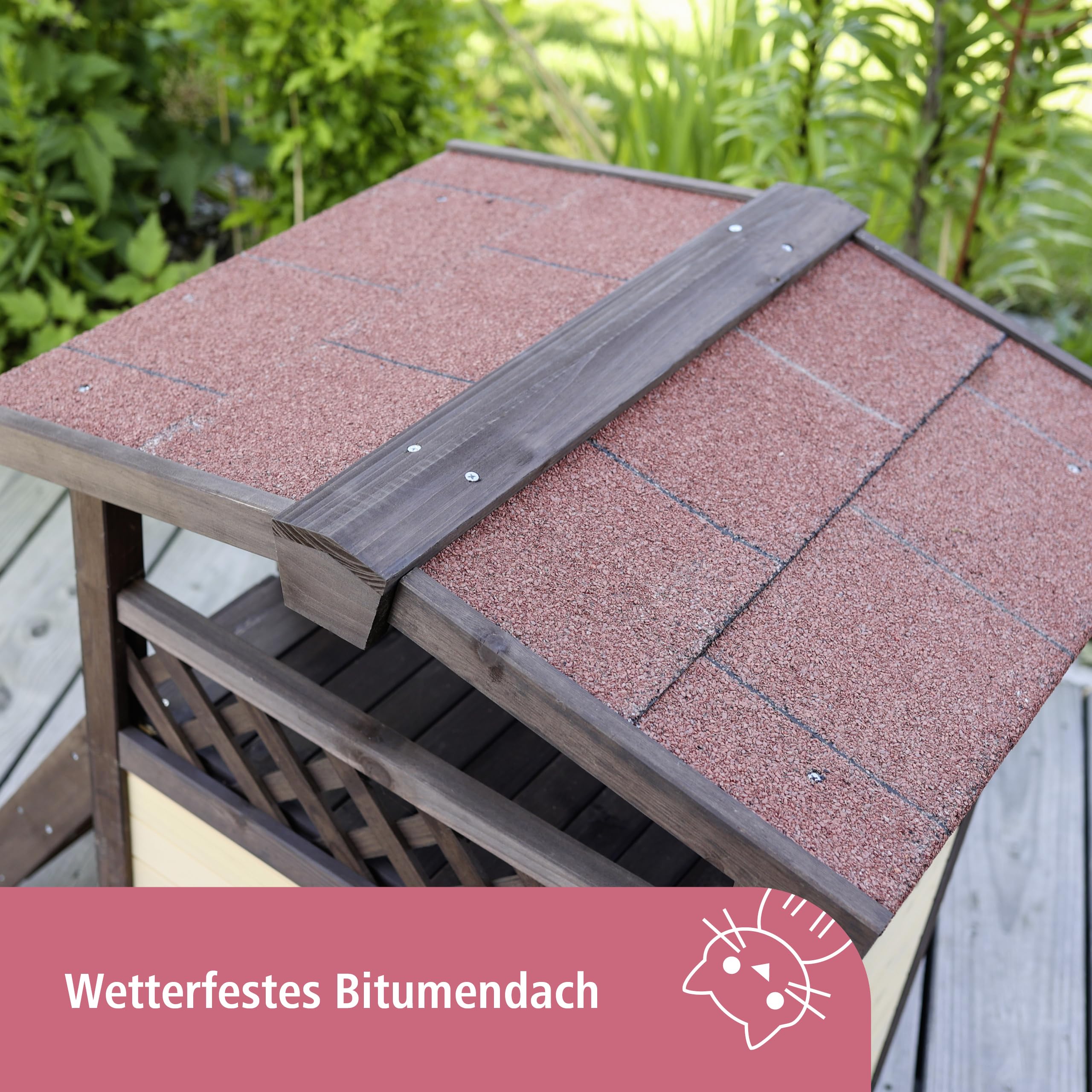 kerbl-katzenhaus-4-seasons-deluxe-88-x-57-x-77-cm-isoliert-mit-bitumendach image 4