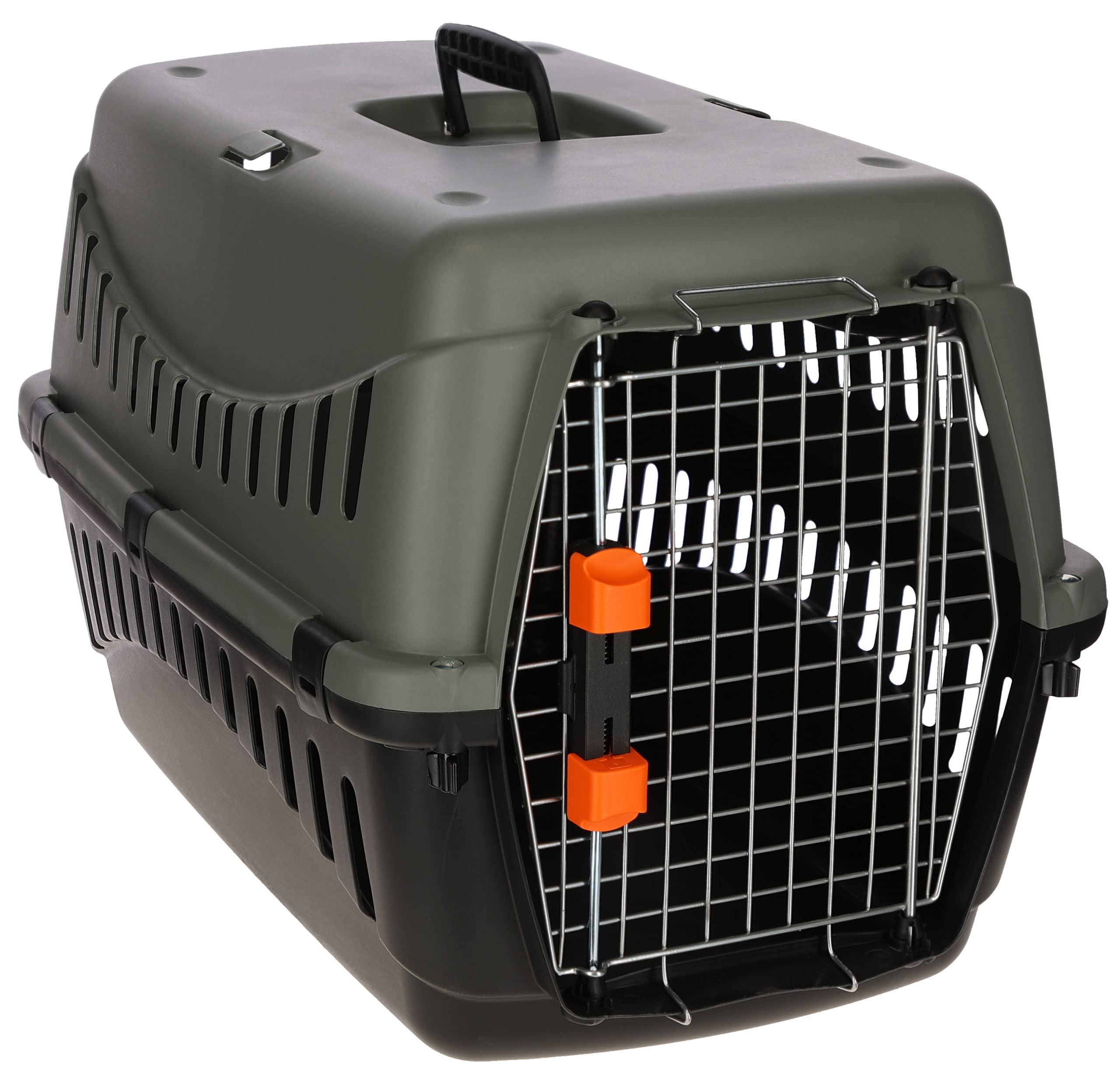 kerbl-pet-transportbox-eco-60-x-40-x-38-5-cm-anthrazit-graugr-n-flugtauglich-f-r image 2