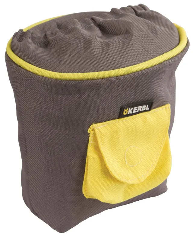 kerbl-pet-futtertasche-pro-14x11x14-cm-in-grau-gelb image 1