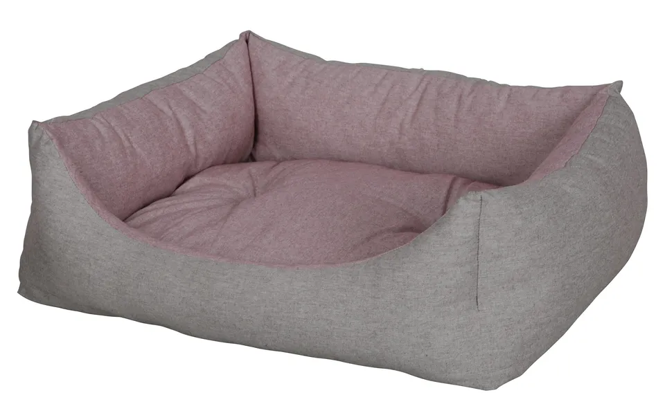 kerbl-pet-kuschelbett-golden-45x60x21-cm-rot-braun image 1