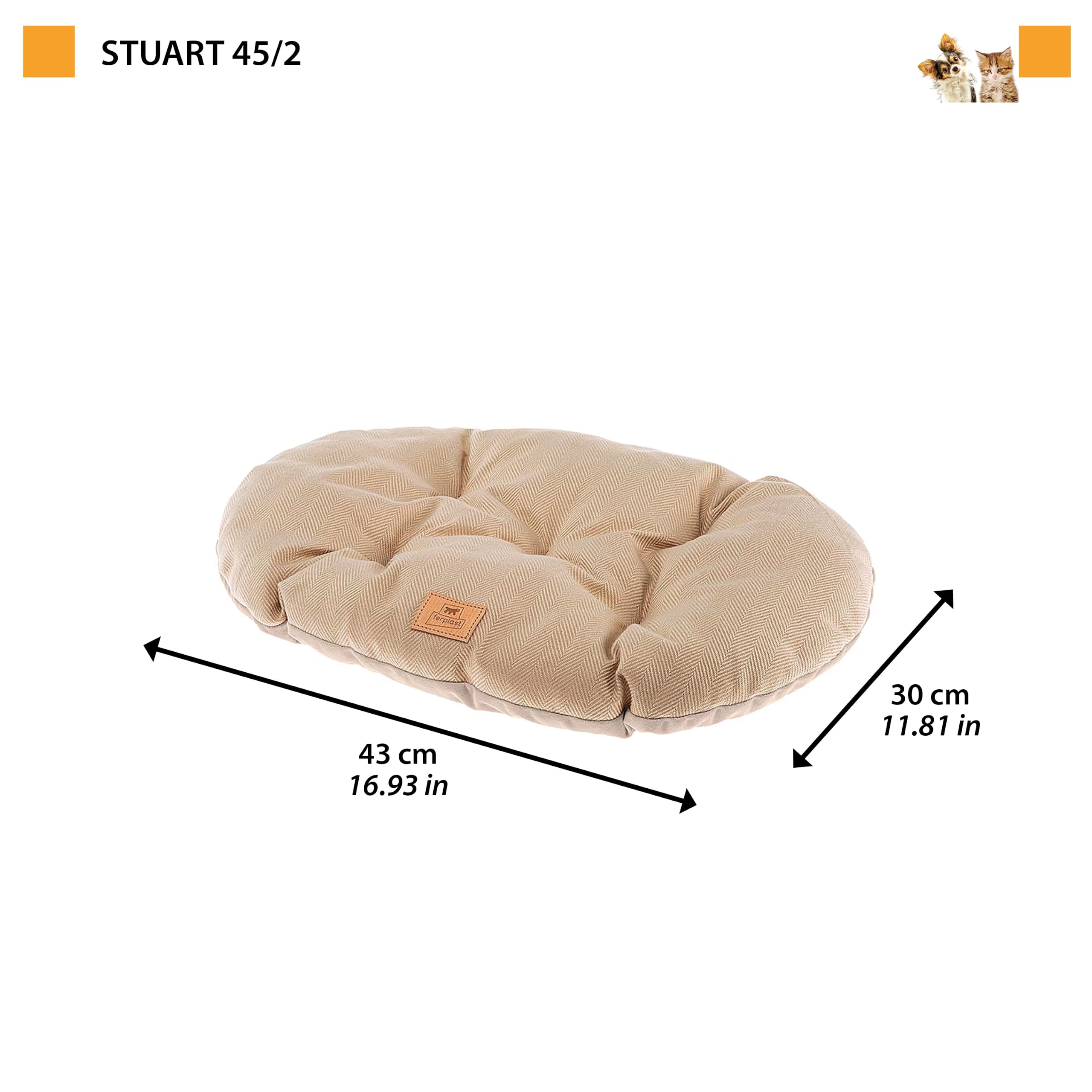 ferplast-stuart-45-2-hunde-und-katzenkissen-double-face-tweed-samt-43-x-30-cm-br image 3