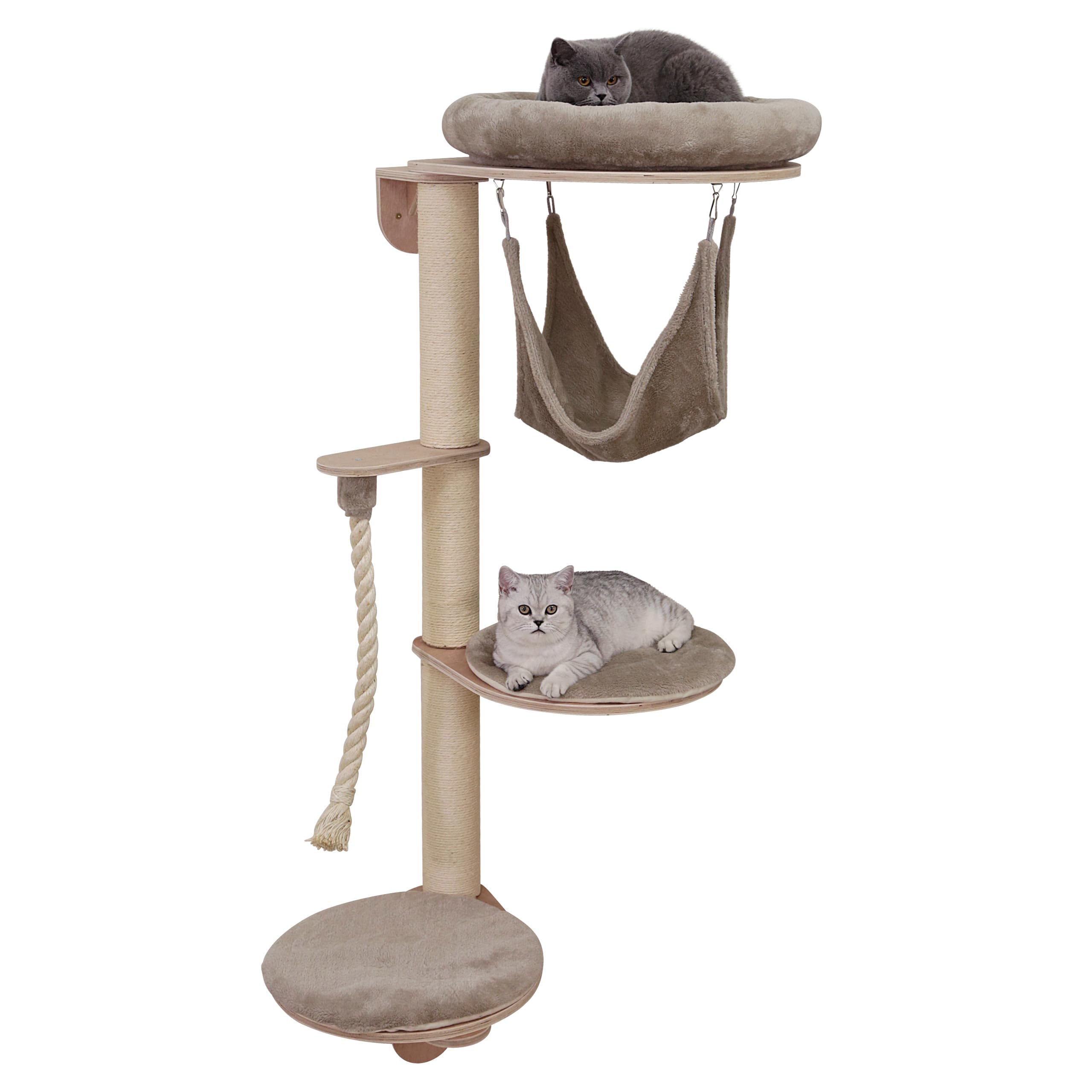 kerbl-pet-wand-katzenkratzbaum-dolomit-grappa-taupe-80-x-66-x-158-cm image 1