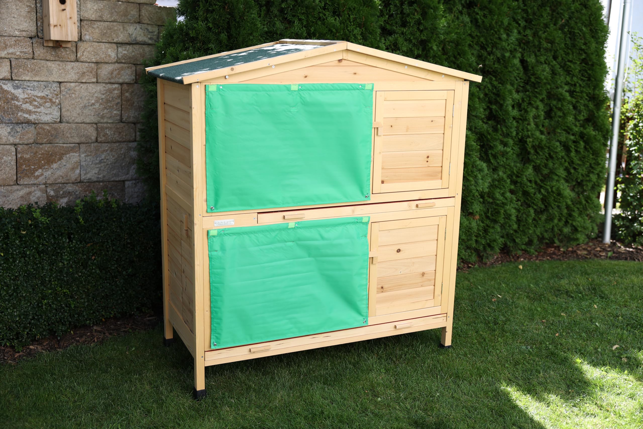 kerbl-pet-nagerhaus-appartement-118x61x130-cm-holz-2-etagen-mit-wanne image 3