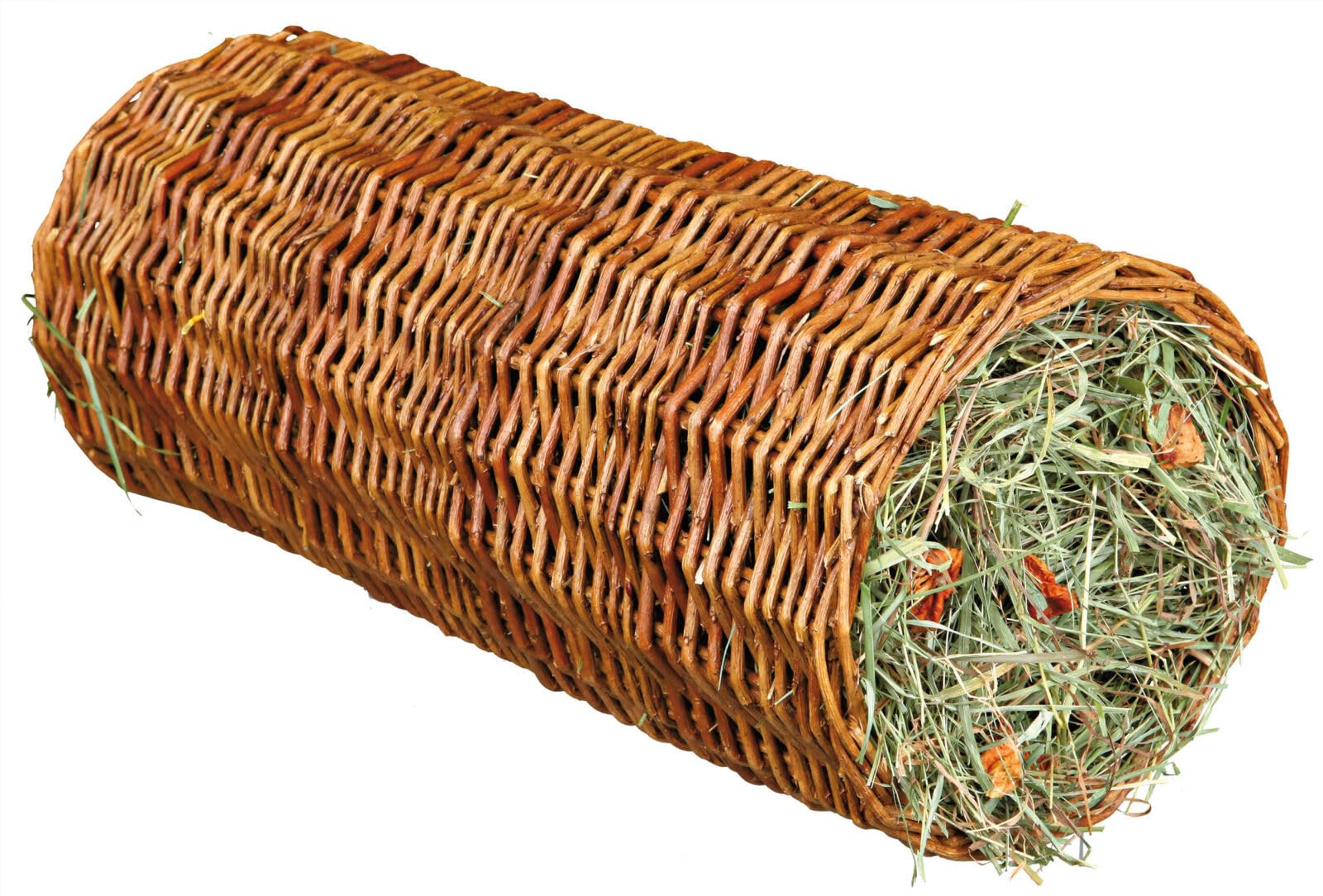 trixie-60776-weidentunnel-mit-heu-karotte-kleintier-spielzeug-15-x-33-cm-110-g image 1