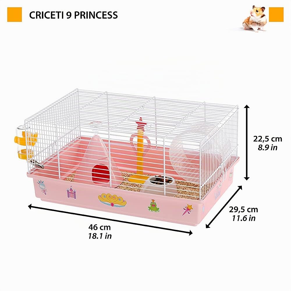 ferplast-pricess-hamsterk-fig-46-x-29-5-x-23-cm-kleintierk-fig-inkl-zubeh-r image 2