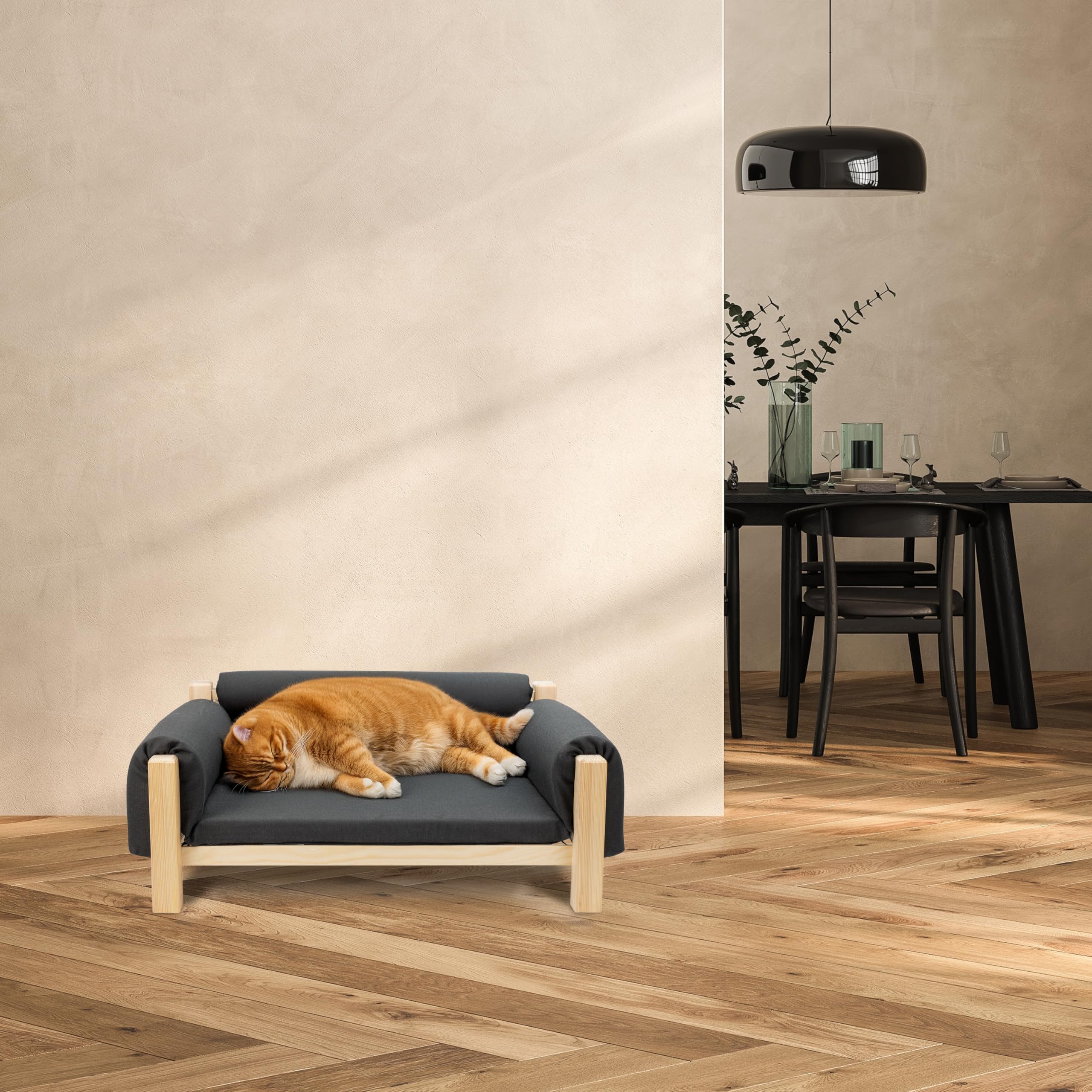 ferplast-hundebett-katzenbett-holz-mit-kissen-70-x-44-x-29-cm image 2