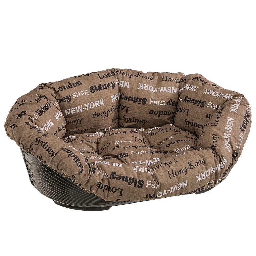 ferplast-sof-12-hundekorb-mit-kissen-114-x-83-x-h-37-cm-braun-plastikkorb-mit-ba image 1